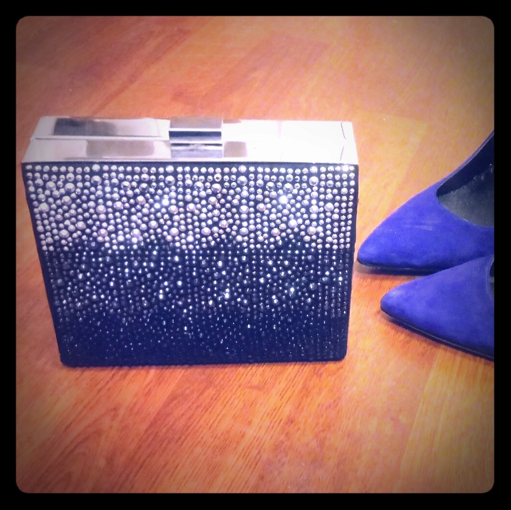 Aldo Rhinestone clutch/sm evening purse